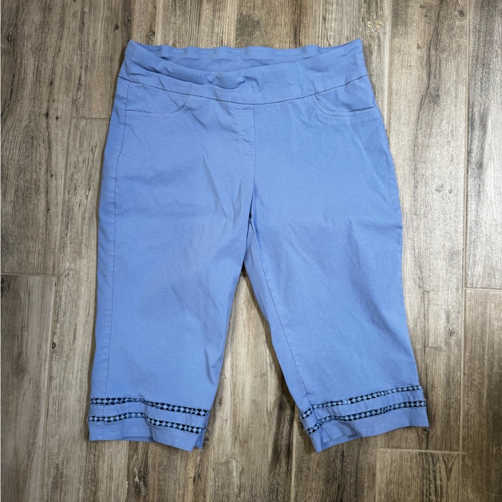 Ruby Rd. Women's Periwinkle Capris/Clamdiggers Wi… - image 2